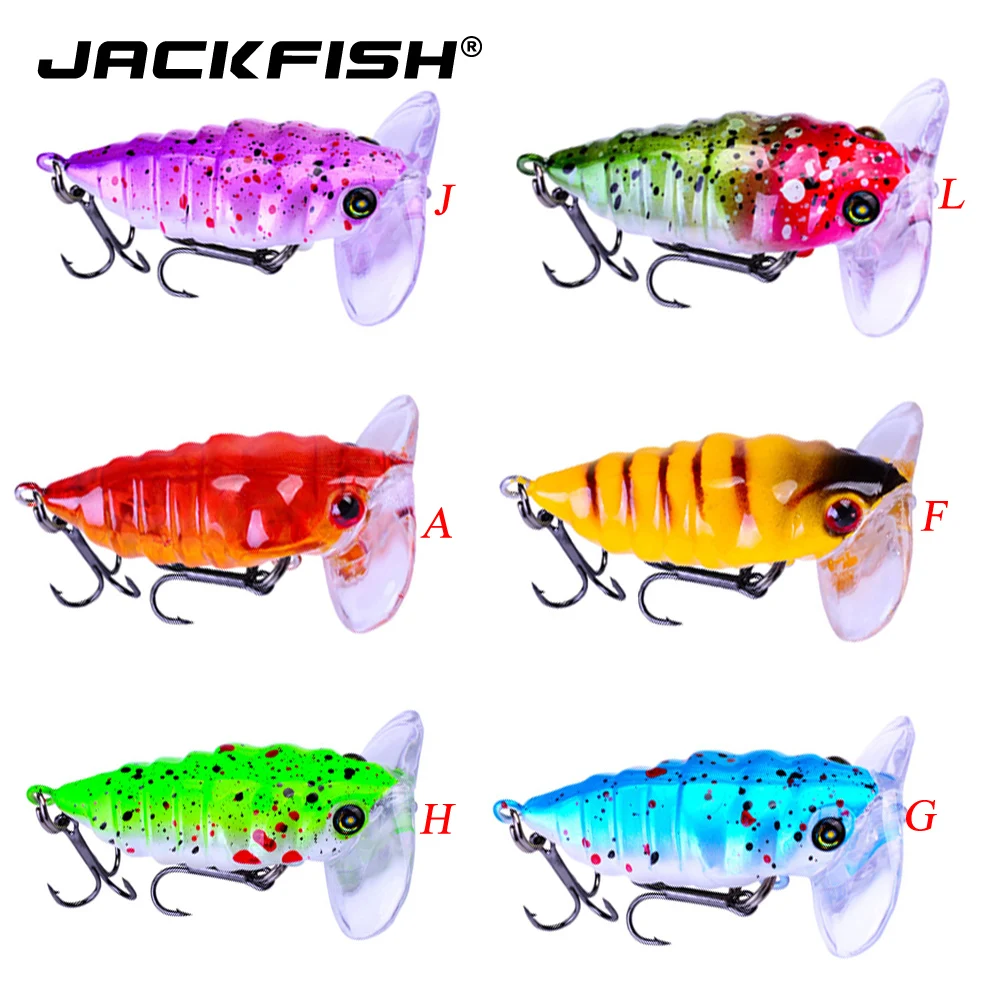 JACKFISH 1 шт. насекомые рыболовные приманки 4 см/5 г рыболовная приманка на окуня cicada iscas artificiais para PESCA, воблер рыболовные снасти