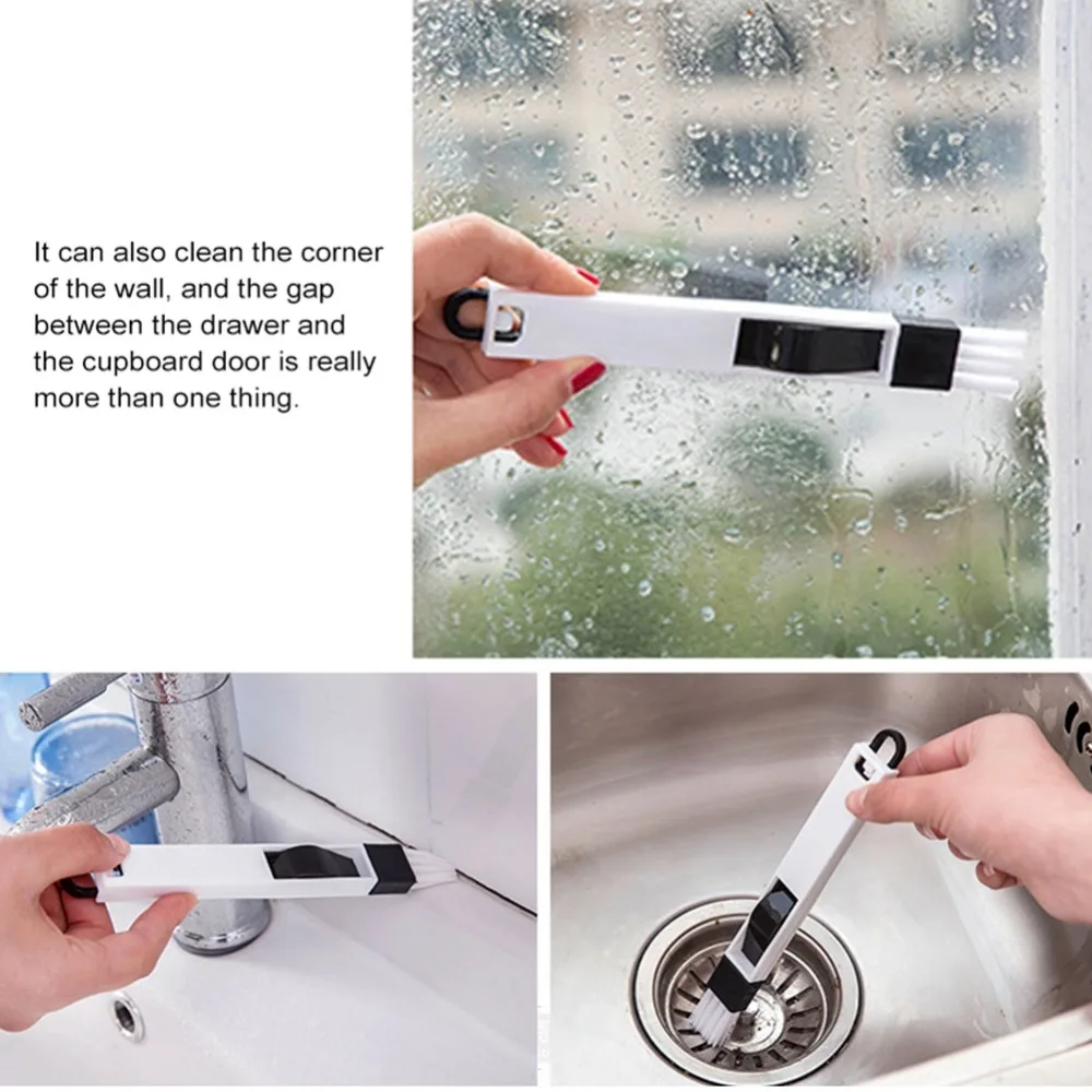 Best Selling 2018 Products multi-function window slot brush with dustpan screen keyboard drawer wardrobe corner cleaning brush (6)