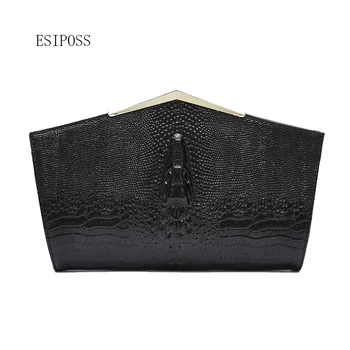 

New design ladies bag genuine leather crocodile pattern women clutch bag high-grade women leather fashion handbags shoulder bag
