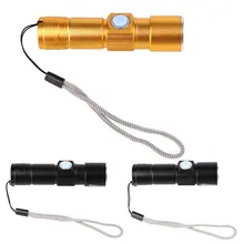 Outdoor Q5 Stretch Aluminum Alloy Super Bright Flashlight Illumination DC5V