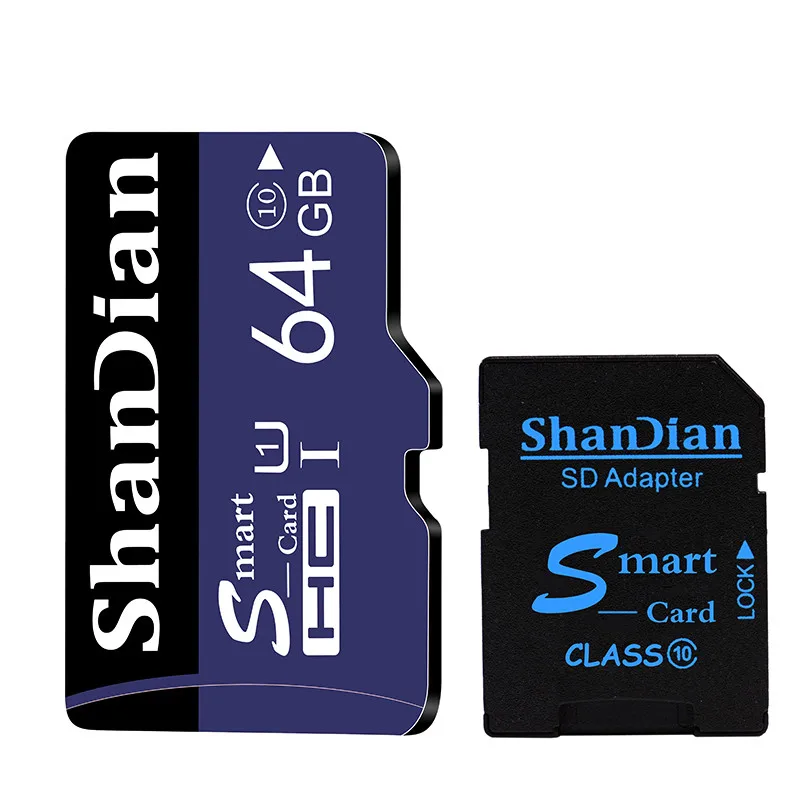 SHANDIAN карта памяти 64 Гб 128 ГБ carte micro sd карта C6 micro sd карта s 8 ГБ 16 ГБ 32 ГБ mini TF карты cartao de memoria высокая скорость - Емкость: 64 ГБ