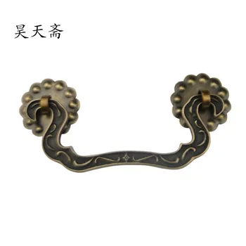 

[Haotian vegetarian] Chinese antique copper handle classic brass drawer handles HTD-173, paragraph clouds