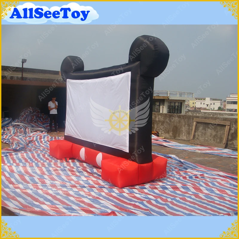 

Portable 16:9 Inflatable Movie Screen Rear Front Projection for Indoors and Outdoors