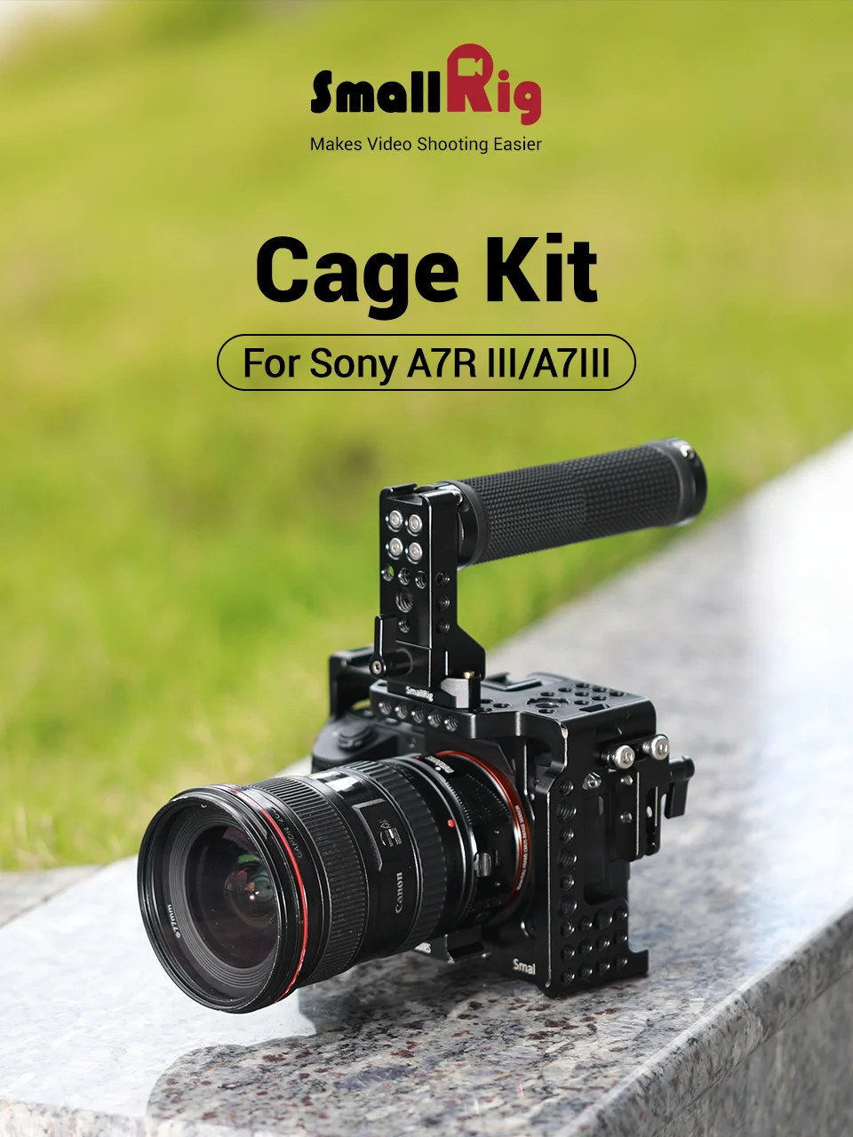 SmallRig A7iii клетка комплект для sony A7R III/A7III камера с верхней ручкой NATO+ рельсы NATO+ кабель HDMI зажим клетка комплект-2096