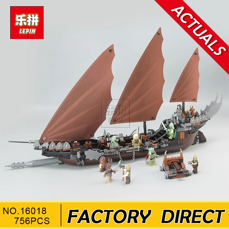 

Lepin 16018 Genuine The lord of rings Series The Ghost Pirate Ship Set Building Block Brick Toys 79008