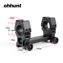 Ohhunt M10 QD-L 1 дюйм 25,4 30 мм Сфера Пикатинни Уивер кольцо с пузырьковый уровень для охоты Тактический Rilfescopes крепление