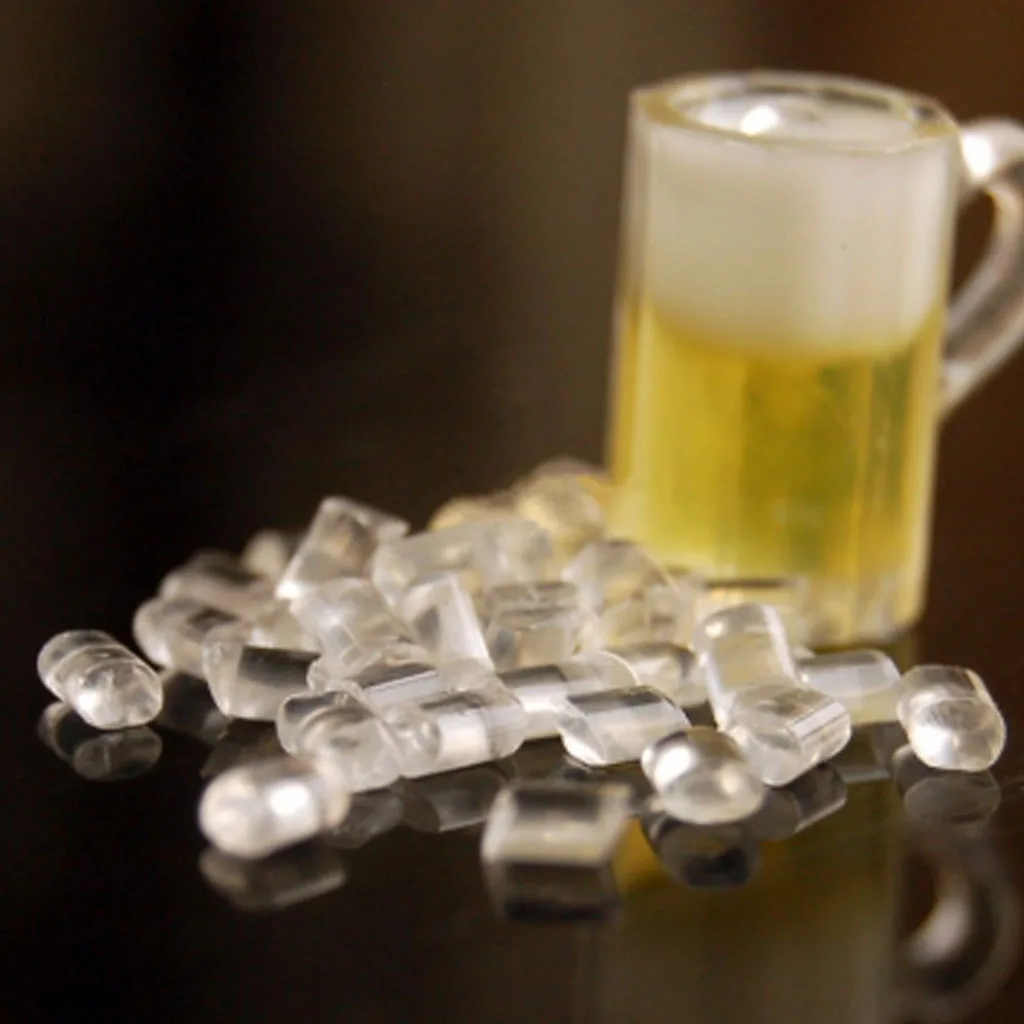 1:12 Miniature Plastic Ice Cubes For Drinks Dollhouse Kitchen Pub Bar Restaurant Decoration Accessory