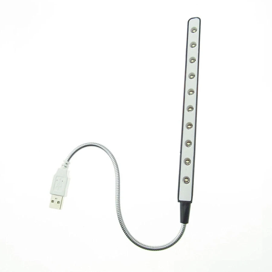 Настольная лампа для клавиатуры с гибкой железной цепочкой светодиодная USB