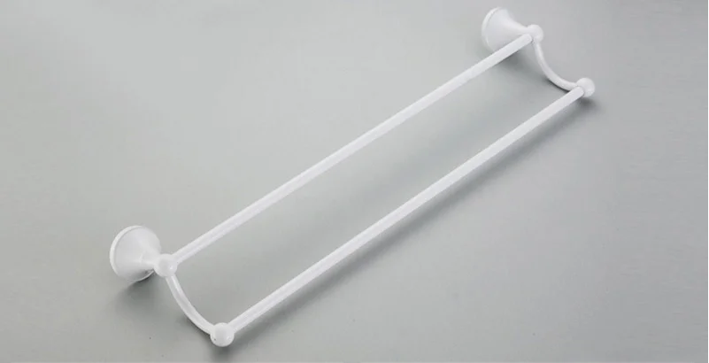 Белый аксессуары для ванной комнаты латунный набор держатель для туалетной щетки двойной держатель для чашки двойной держатель для полотенец