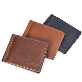 

2019 Explosion Models New Men Multi Card Storage Card Package Fashion Clip Buckle Cash Wallet Factory Direct Purse Bag