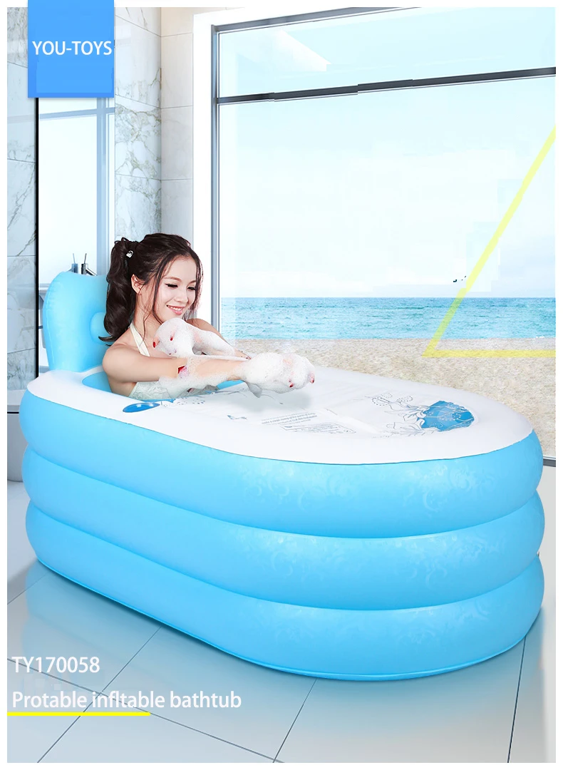 Portable bathtub 135*82*73cm media size inflatable bath tub Child tub
