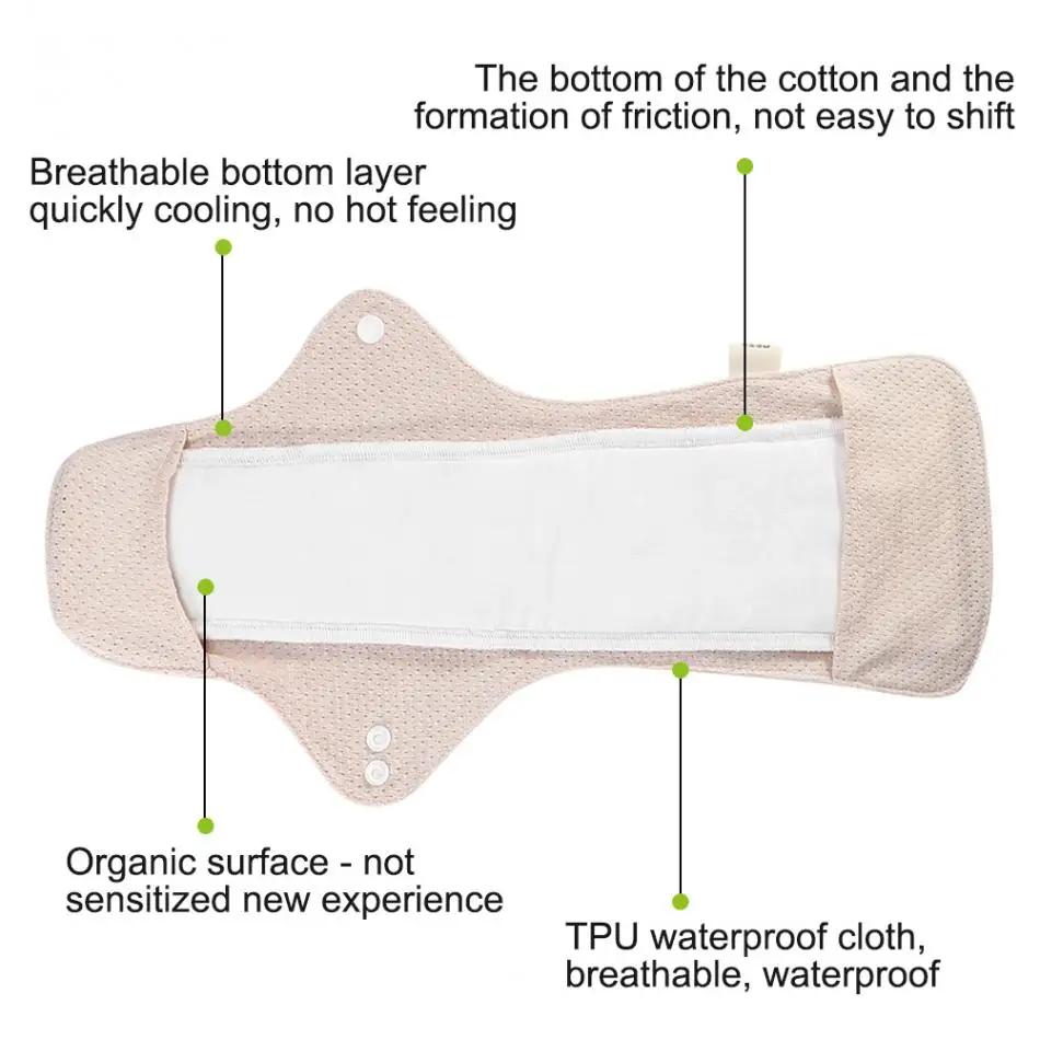 Многоразовая женская гигиеническая прокладка, органическое хлопковое гигиеническое полотенце, моющиеся салфетки, прокладки, прокладки, тканевые прокладки для мам, менструальные гигиенические прокладки
