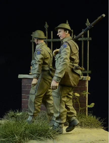 1/35 Risen Figures модель наборы Второй мировой войны британская пехота 2 фигурка Неокрашенная