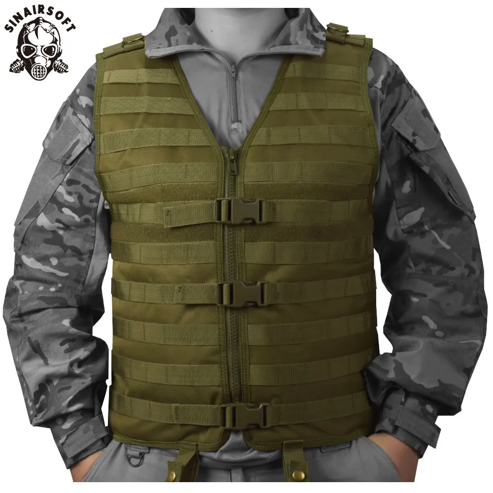 SINAIRSOFT Molle Airsoft тактический жилет Камуфляжный жилет армейский военный CS открытый рыболовный охотничий снаряжение Swat Militaria - Цвет: OD