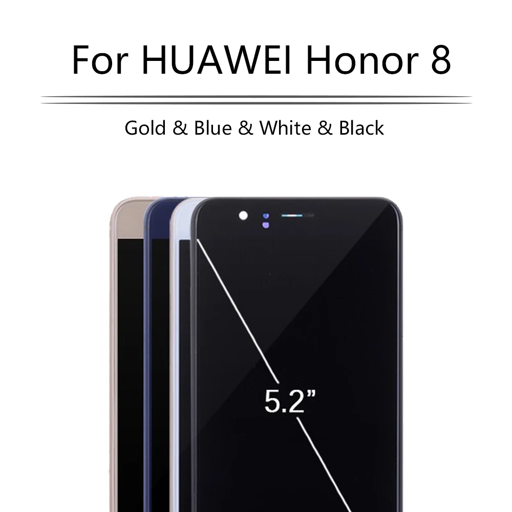 5," для HUAWEI Honor 8 ЖК сенсорный экран с рамкой дигитайзер Замена для HUAWEI Honor 8 дисплей FRD L19 L09 L14 ЖК