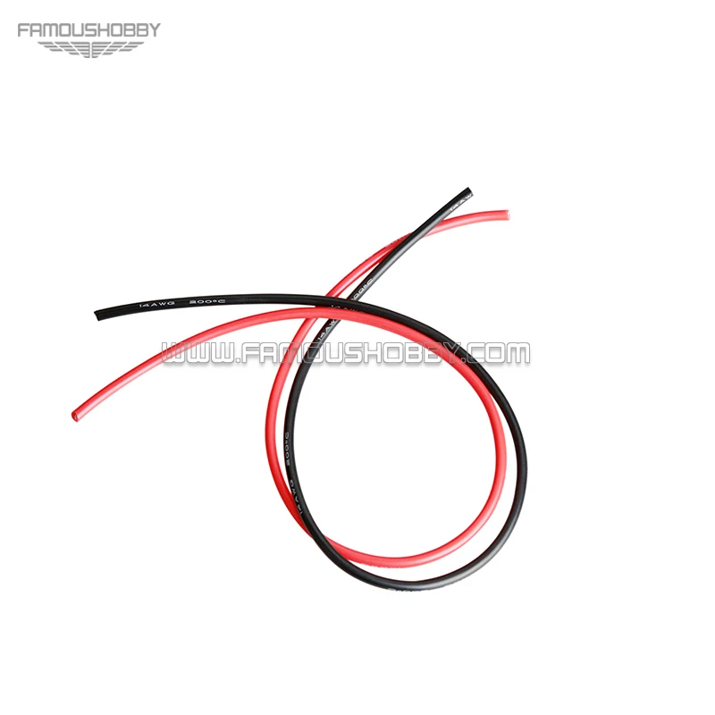 

Famoushobby ET010 T type charging cable /AWG14 +300mm for the length of silicone line for model part for 1 piece