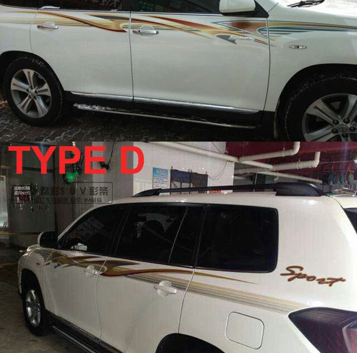 Luhuezu 5 типов 3M кузова автомобиля Стикеры для Toyota Highlander Kluger аксессуары 2009 2010 2011 2012 2013 лет