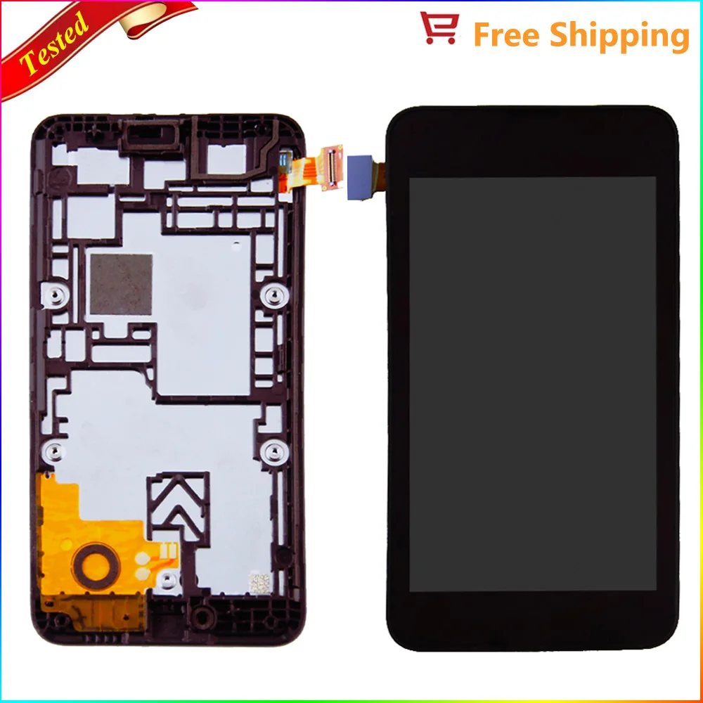 

n530 For Nokia Lumia 530 N530 LCD Display Touch Screen with Bezel Frame Digitizer Assembly Replacements Parts