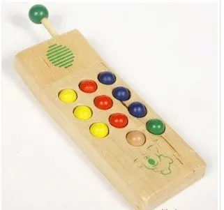 wooden toy phone