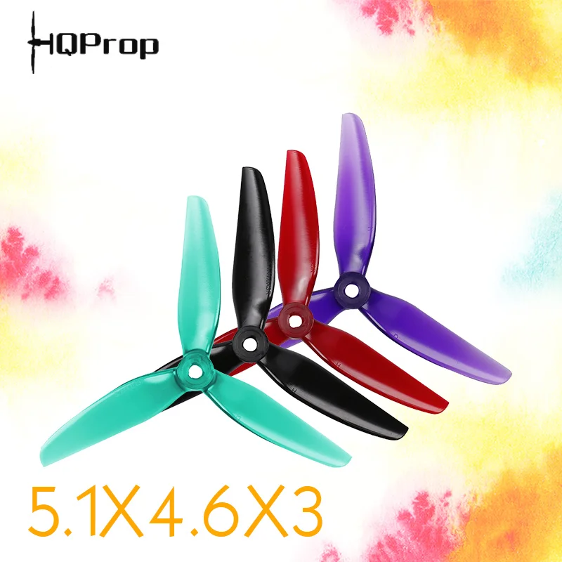 

HQ 5.1X4.6X3 POPO 5146 5.1inch 3 blade/tri-blade propeller prop compatible T-Motor motor for FPV RC Racing Drone accessories