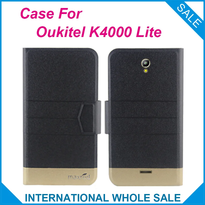 

5 Colors Hot! Oukitel K4000 Lite Case,2016 High quality Full Flip Fashion Customize Leather Exclusive 100% suitable Case