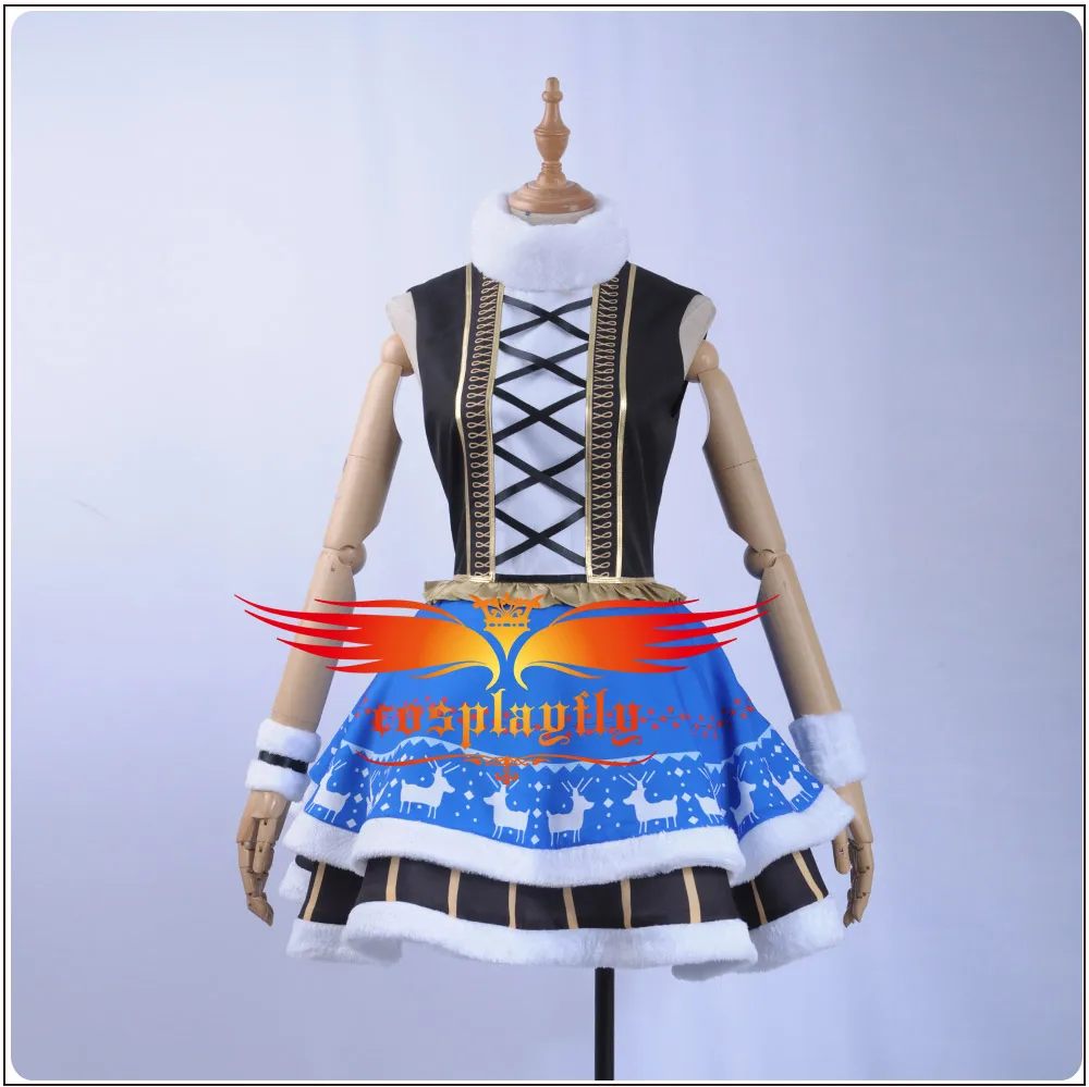 Аниме Love Live COS Umi Sonoda игра Пробуждение девушка косплей костюм синий плащ бальное