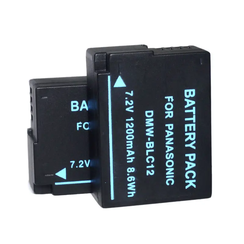 DMW-BLC12GK DMW-BLC12E DMW-BLC12GK Батарея Зарядное устройство для цифрового фотоаппарата Panasonic Lumix DMC-G80 DMC-G81 DMC-GH2 DMC-GX8 GX8A GX8H GX8K Камера - Цвет: 2PCS battery