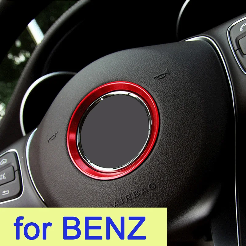 Наклейка на руль автомобиля для Benz GLK GLA GLC C200L C260L GLC260 E300L A B C E Class C180 220 Mercedes-Benz