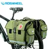ROSWHEEL 14686 Leinwand 50L Roll-top Verstellbar Taschen Fahrrad Gepäck Träger Schnell Montieren Sattel Pannier Hand Tragen
