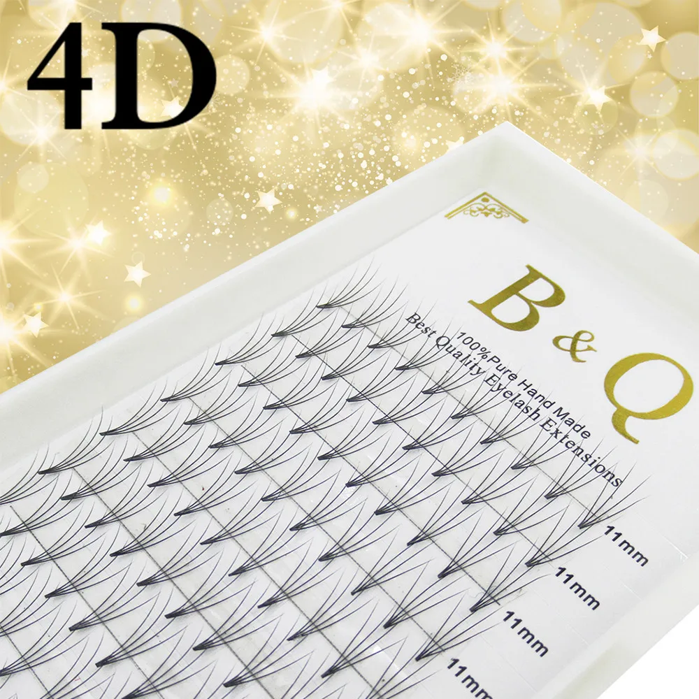 

Professional Silk lash Cilia Extension Kit Premade Volume Eyelash Fans 4D Russian Eyelashes Extension Individual Eyelash BK1