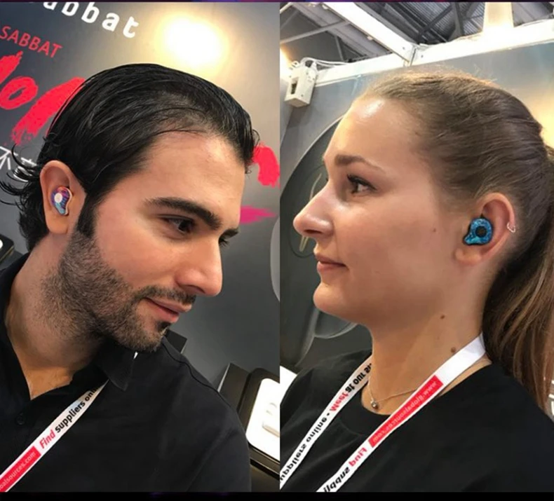 Профессиональные Близнецы мини 3D стерео звук Bluetooth наушники невидимые истинные Беспроводные водонепроницаемые спортивные наушники с внешним аккумулятором