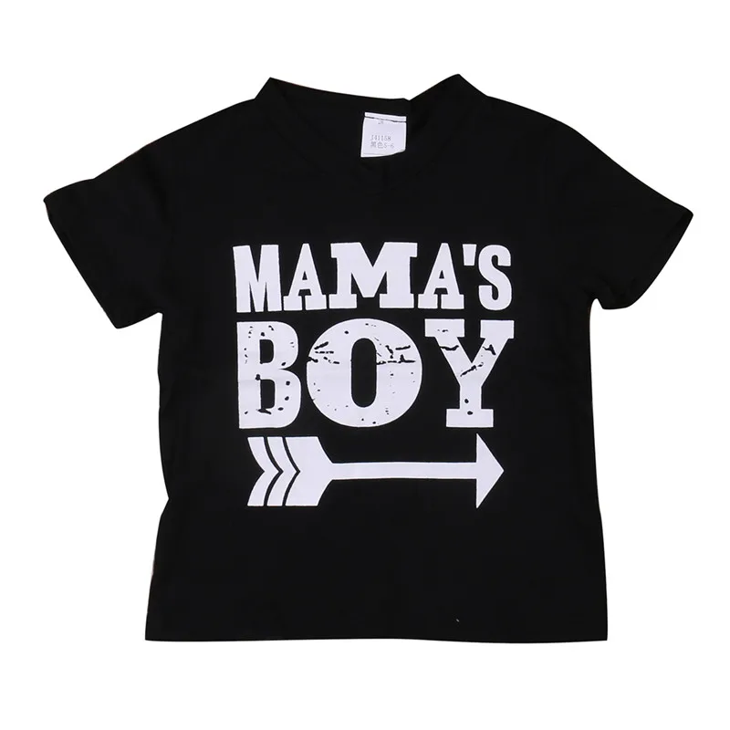 

Summer Fashion Baby Boys Clothes Newborn Toddle Baby Boy Black Printing Letter Short Sleeves Casual T-shirt Tops 0-24M
