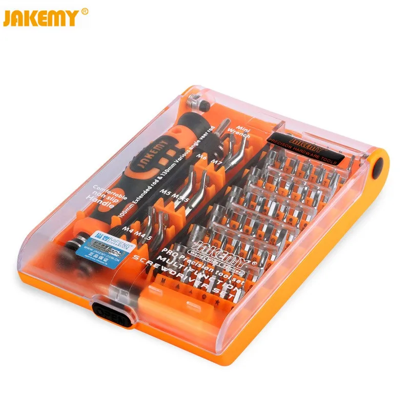 

JAKEMY JM-8150 52 in 1 computer Laptop repair set hand tools precision Screwdriver Bit Set case DIY Screwdriver for PC iPhone
