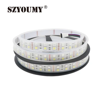 

SZYOUMY DC12V SMD 5050 RGBW Flexible LED Strip Double Row 120 Leds/Meter IP67 Waterproof RGBW LED Strip Light Tape Free Shipping