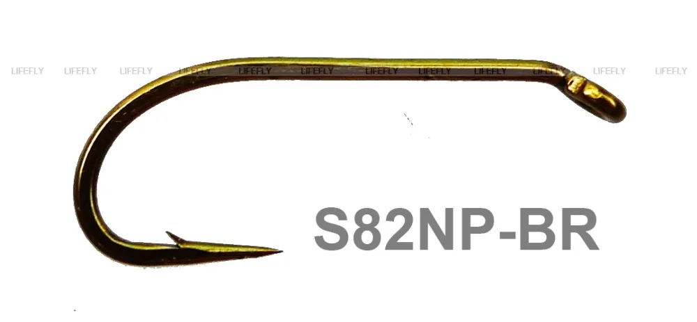 

S82, 100 Fishing Hooks, Nymph Fly Hooks, Fly Tying, Fly Fishing / S82NP-BR