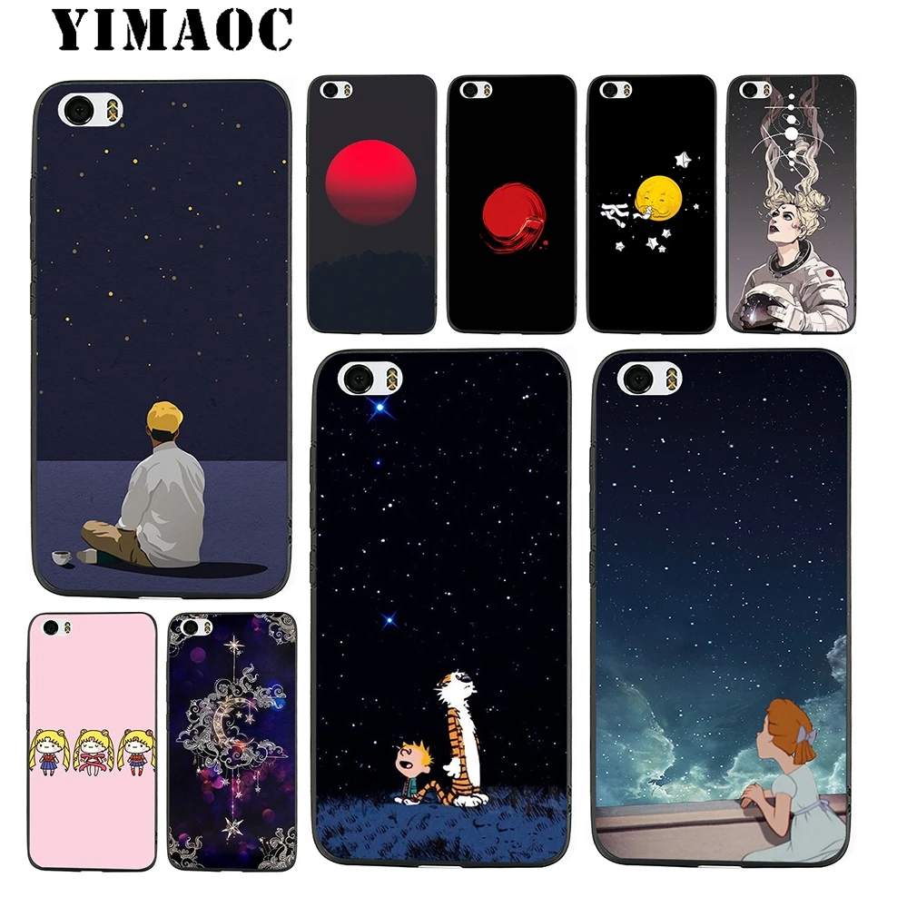 YIMAOC Lie in The moon Soft Silicone Case for Xiaomi Redmi 6 Note 4X 4A 5A 5 Plus MiA1 A2 Pro Lite Mi 8 A1 |