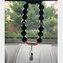 Автомобильные бусины из тибетского серебра, имитация агата, автомобильные бусинки, подвески, бусинки, кулон в китайском стиле, украшения для интерьера