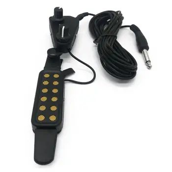 

New Easy-to-use 12 Hole Acoustic Guitar Soundhole Pickup Sound Hole Magnetic Preamp with Tone and Volume Control, Made of Stur