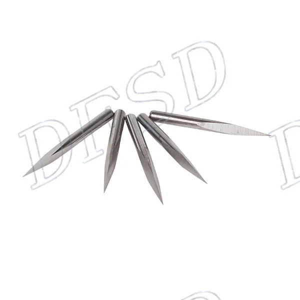 

10Pcs 15 Degree Carbide Steel CNC Router Tool Pyramid Engraving Bits Jade Copper
