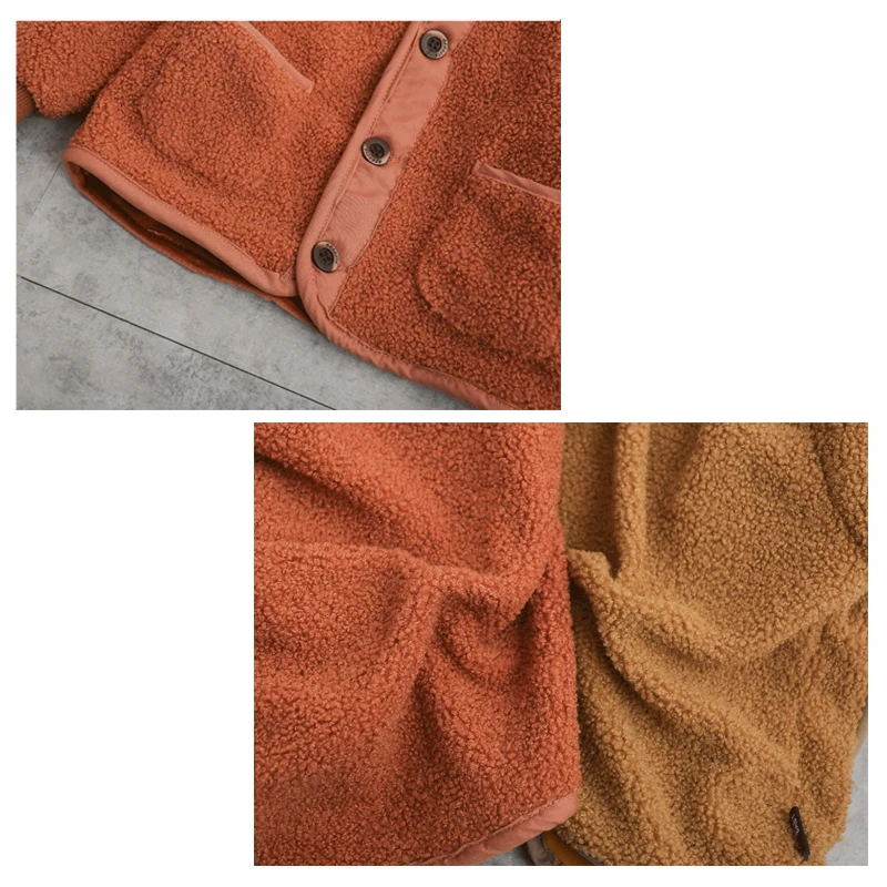 B&N Autumn Winter Baby Girls Lambs Jacket Boys Coat Jacket Kids Warm Velvet Coats Children Girls Outerwear & Coats Girls Clothes12