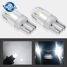 2 шт. T10 светодиодные лампы белого цвета 168 501 W5W Светодиодная лампа T10 Клин 3030 2SMD интерьерные светильники 12 V-24 V 6000K цвета-красный, желтый, желтого цвета Ice Blue