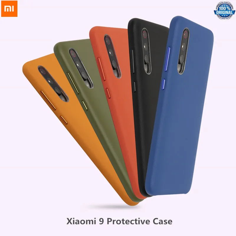 

Xiaomi 9 Original Protective Case Transparent TPU PC Scrach Resistant Protective Cover Blue Gray For Xiaomi Mi 9