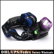 DHL, 50 шт./лот, T6, алюминиевый светильник, чашка, конвергенция, налобный фонарь, головной светильник, блики, для улицы, ультра-дальний, рыболовный шахтер