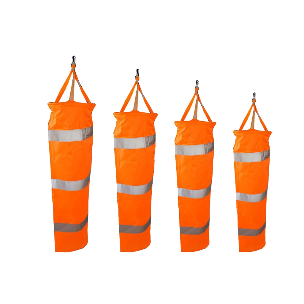 Airport Windsock Outdoor Wind Sock Bag Reflective Belt Grommet with Elegant Character Pattern 60cm 80cm 100cm 150cm