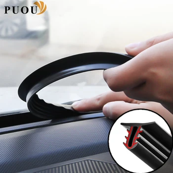 

Car Stickers Dashboard Sealing Strips Accessories For Ford Focus 2 Fiesta Mondeo MK4 Transit Fusion Kuga Ranger Mustang Armrest