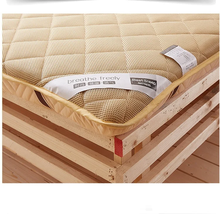 10 см толстый Летний дышащий массажный матрас двойной одноместный общежитии матрац из бамбукового волокна Топпер кровать сложенный татами матрас