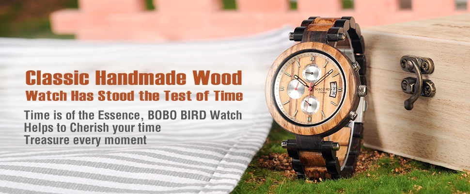 BOBO BIRD WP17 мужские деревянные многофункциональные часы из черного дерева Деревянный Ремешок Модные кварцевые мужские часы с задней крышкой на заказ