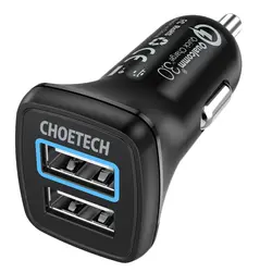 Choetech 30 Вт Двойной Зарядное устройство Usb для Iphone X Quick Charge 3,0 телефон Зарядное устройство с дополнительный usb-кабель для Galaxy S9 плюс