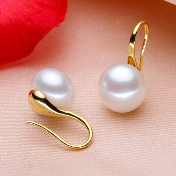 Fashion Simulated Pearls Stud Earrings For Women Brincos Simple Bijoux Cute Ear Hook Wedding Girl Jewelry Pendientes Gift