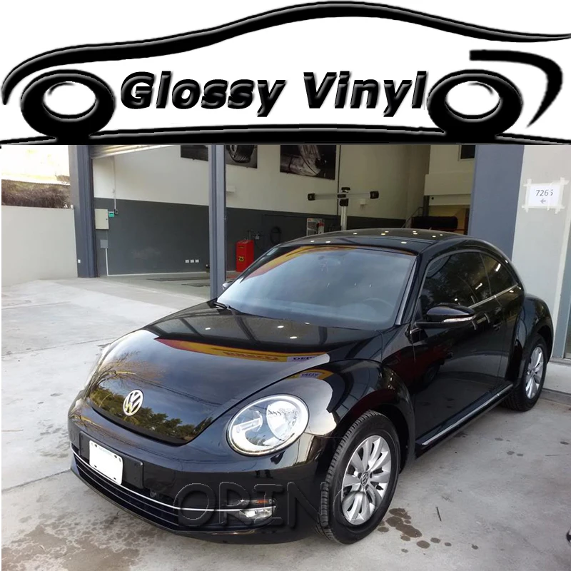 

High Quality Black Glossy Vinyl Film Gloss Black Wrap Bubble Free Car Wrapping Size:1.52*30m/Roll